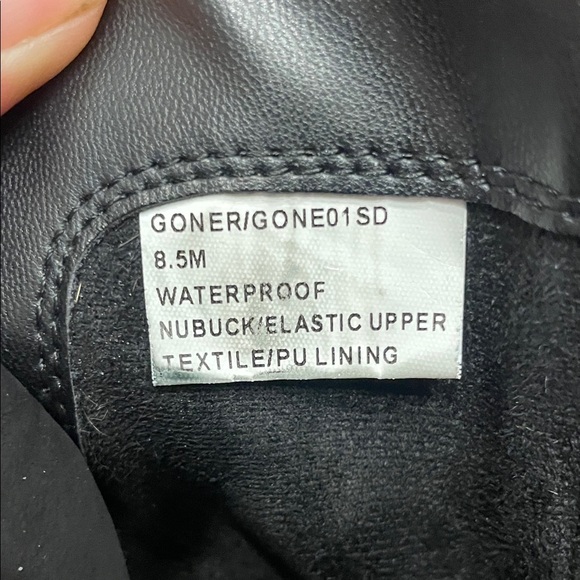 Blondo Black Lace-Up Combat Boots - Picture 6 of 6